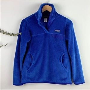 Patagonia Re-Tool Snap-T Blue Pullover Fleece